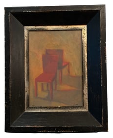 Surrealist Red Chair Print