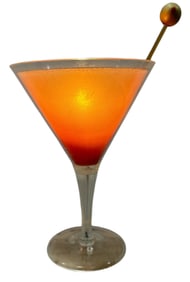 Vintage Martini Glass Lamp