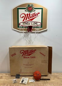 Deadstock MILLER HIGH LIFE Basketball Mini Hoop for Bar HUTCH