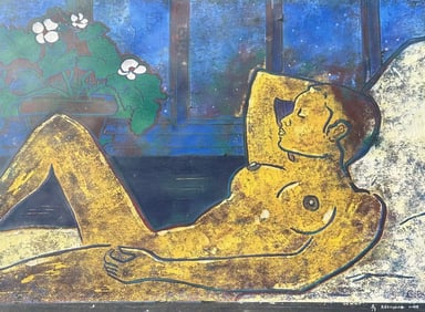 Study of GAUGUIN Nude Woman in Frame