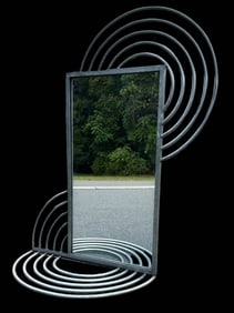 Mid Century POMO Floor Mirror