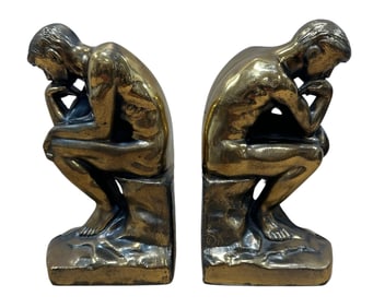 RODIN Thinking Man Bookends