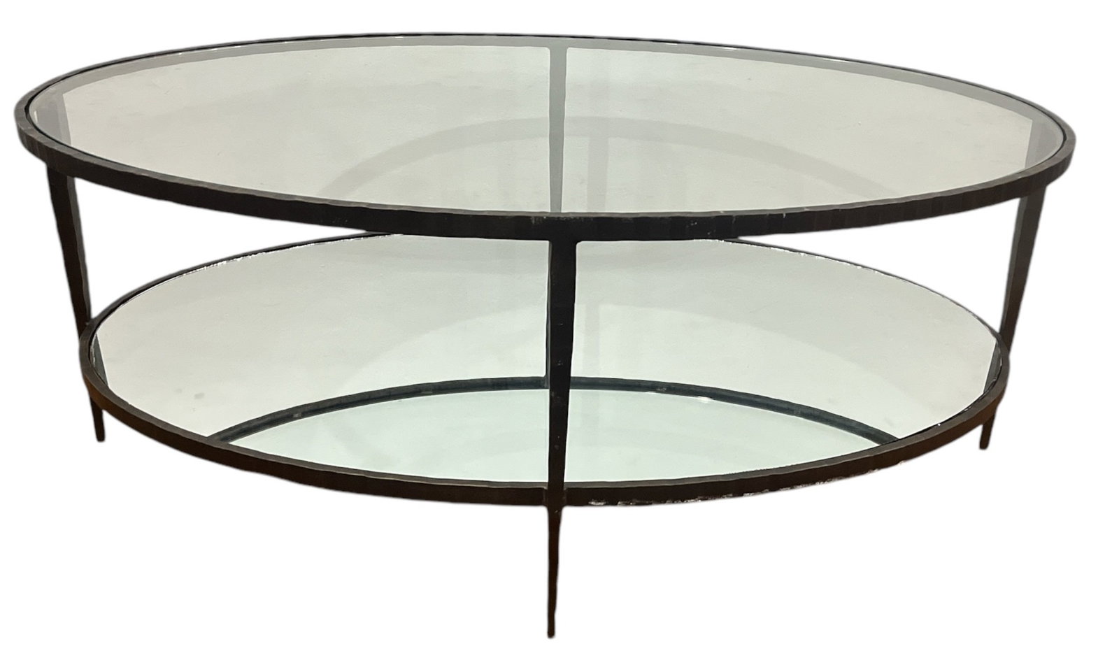 Crate and Barrel Oval Coffee Table (1 of 4)