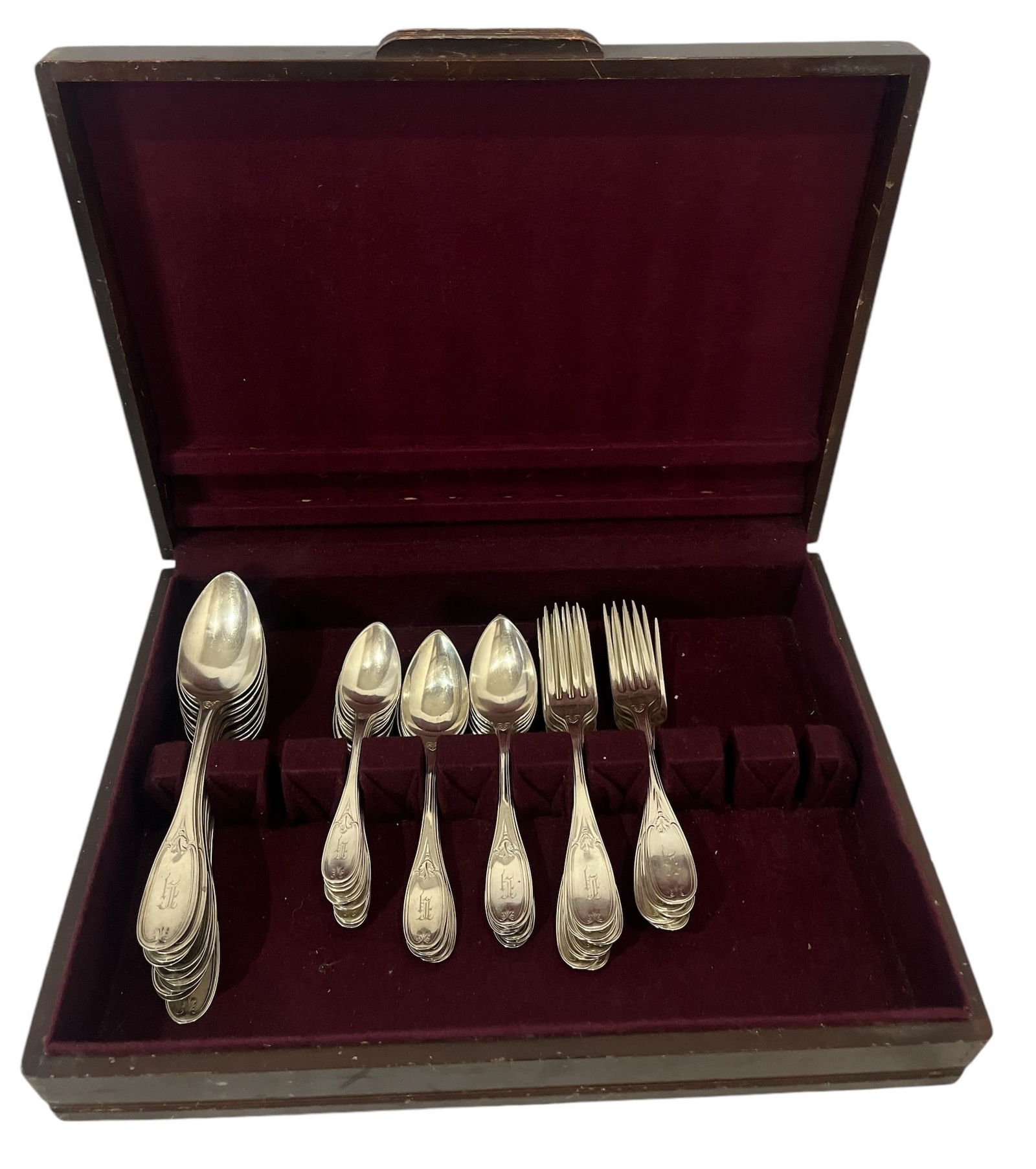 Collection 53pcs. Vintage BALL BLACK CO. Coin Silver Flatware (1 of 5)