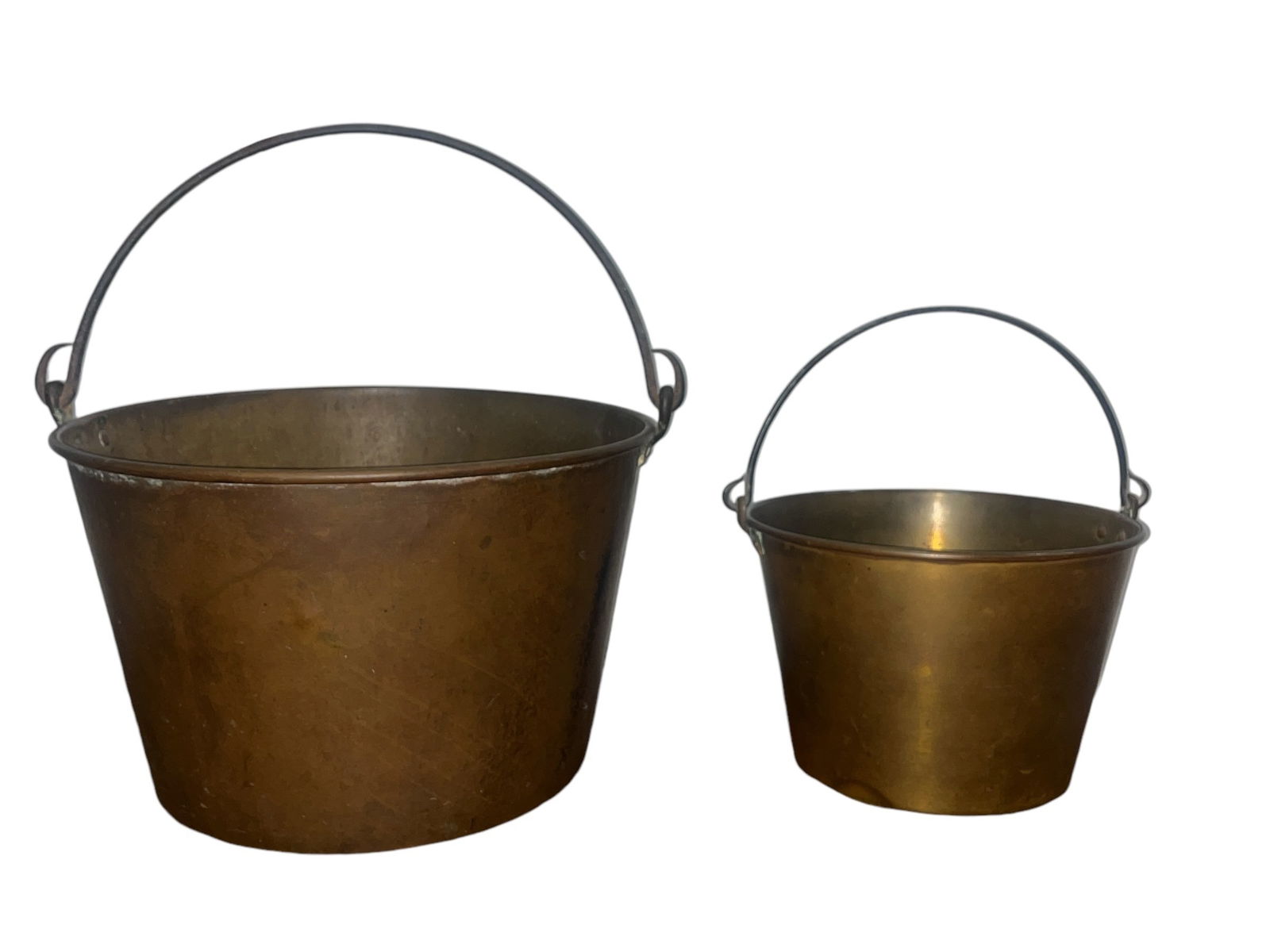Two Early American Brass Kettles (1 of 5)