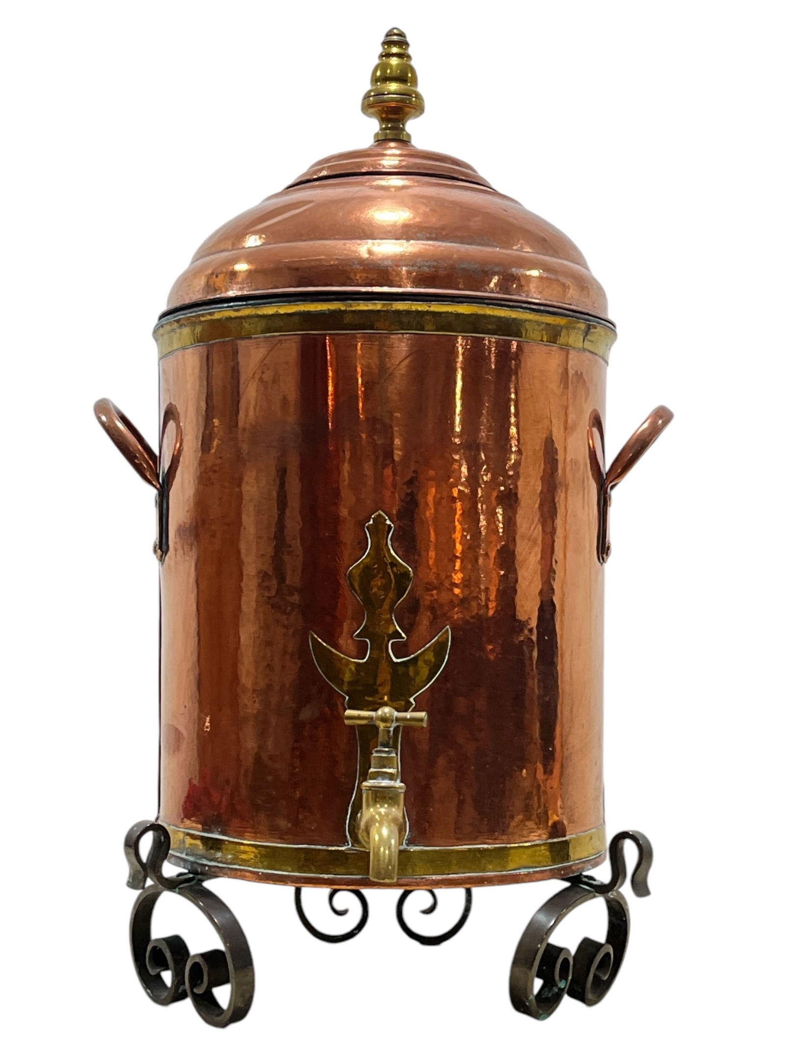 Antique Brass and Copper Coffee Samovar (1 of 4)