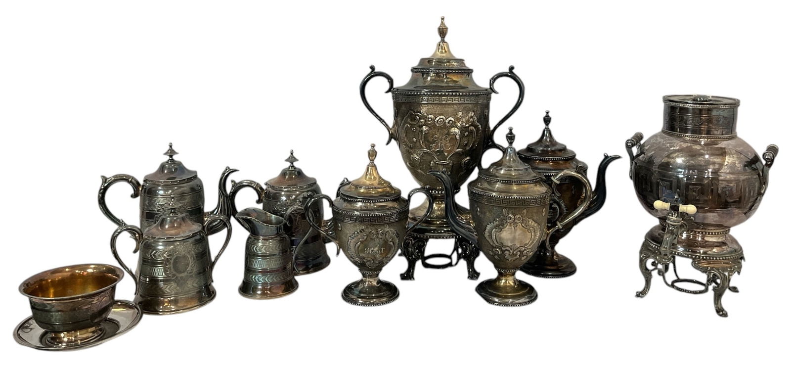 HOYT Family Victorian Silverplate Coffee and Tea Service (1 of 9)