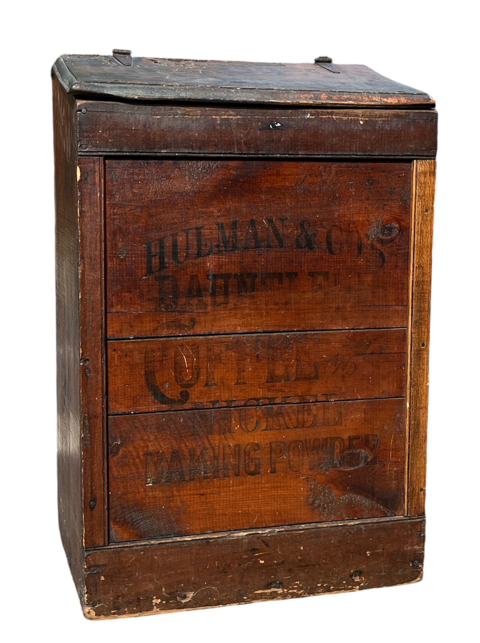 Primitive Americana Wood Coffee Bin (1 of 7)