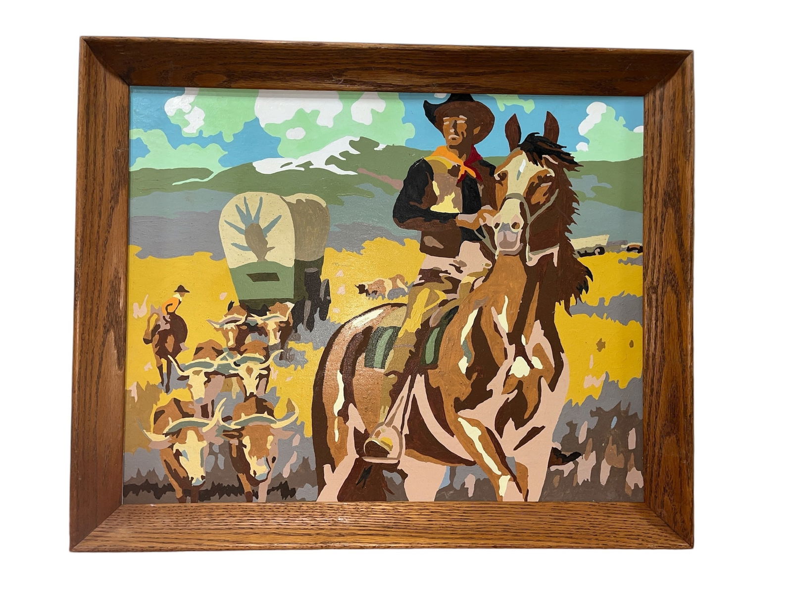 Mid Century Western Cowboy Paint By Number (1 of 3)