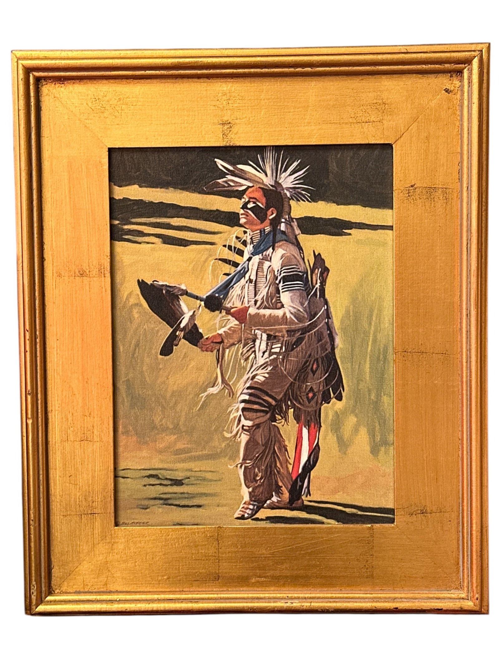 BILL BORDER "Spirit Feather" Artist Proof Giclee: 22" x 30". Signed & dated.