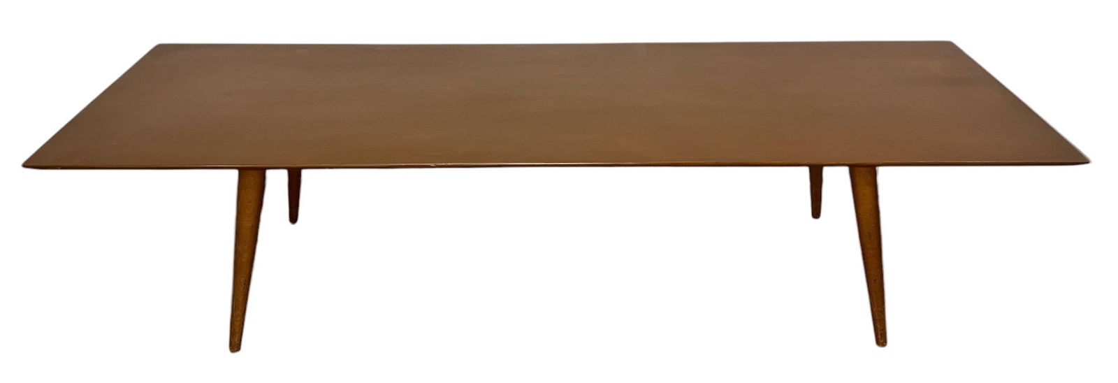 Mid Century PAUL MCCOBB for WINCHENDON Planner Group Coffee Table: 15" H x 60" W x 18" D. Does not retain original paper tag.