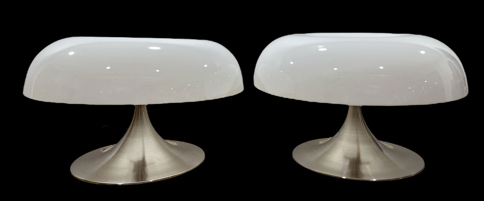 ARTEMIDE Style Space Age Mid Century Mushroom Lamp, Pair (1 of 5)