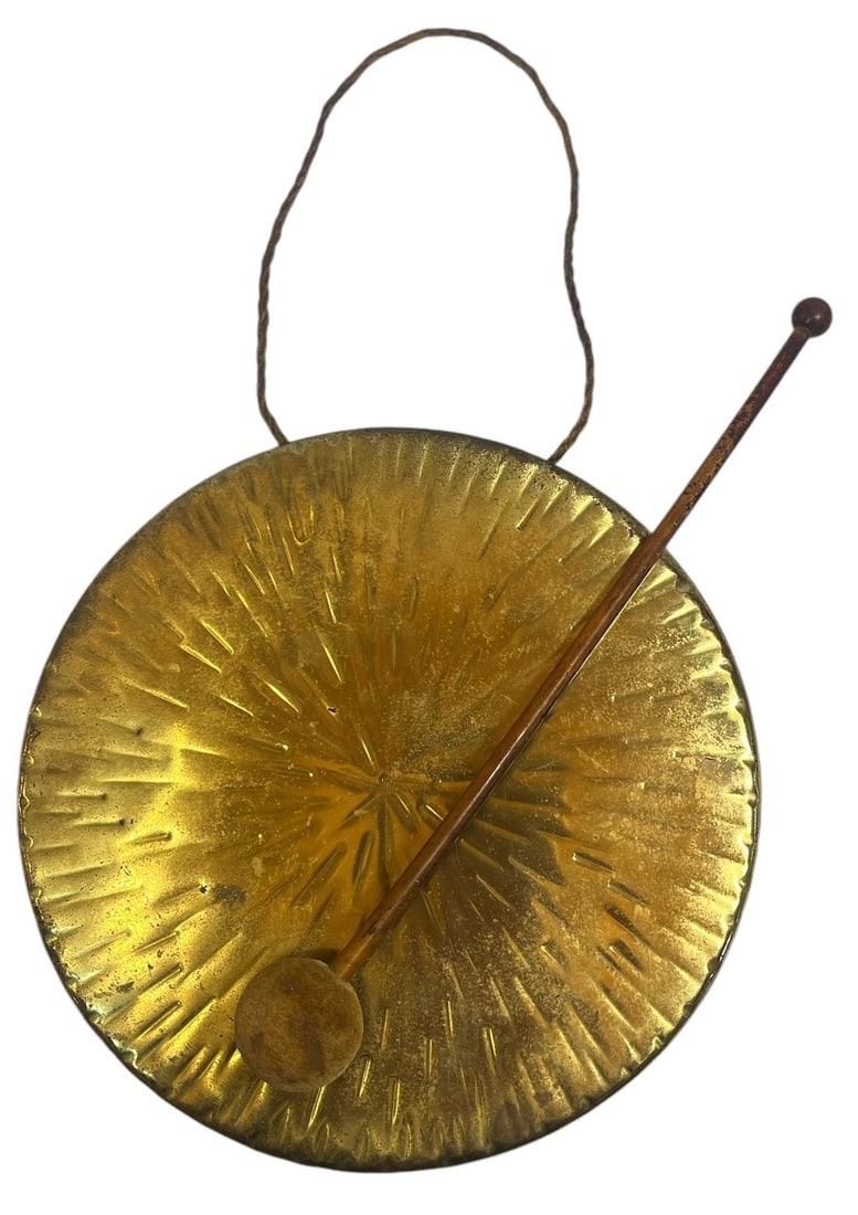 Antique Brass Chinese Gong (1 of 3)