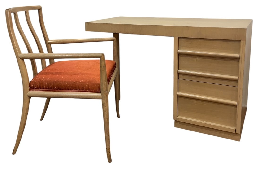 Mid Century T.H. ROBSJOHN GIBBINGS For Widdicomb Desk & Chair (1 of 11)
