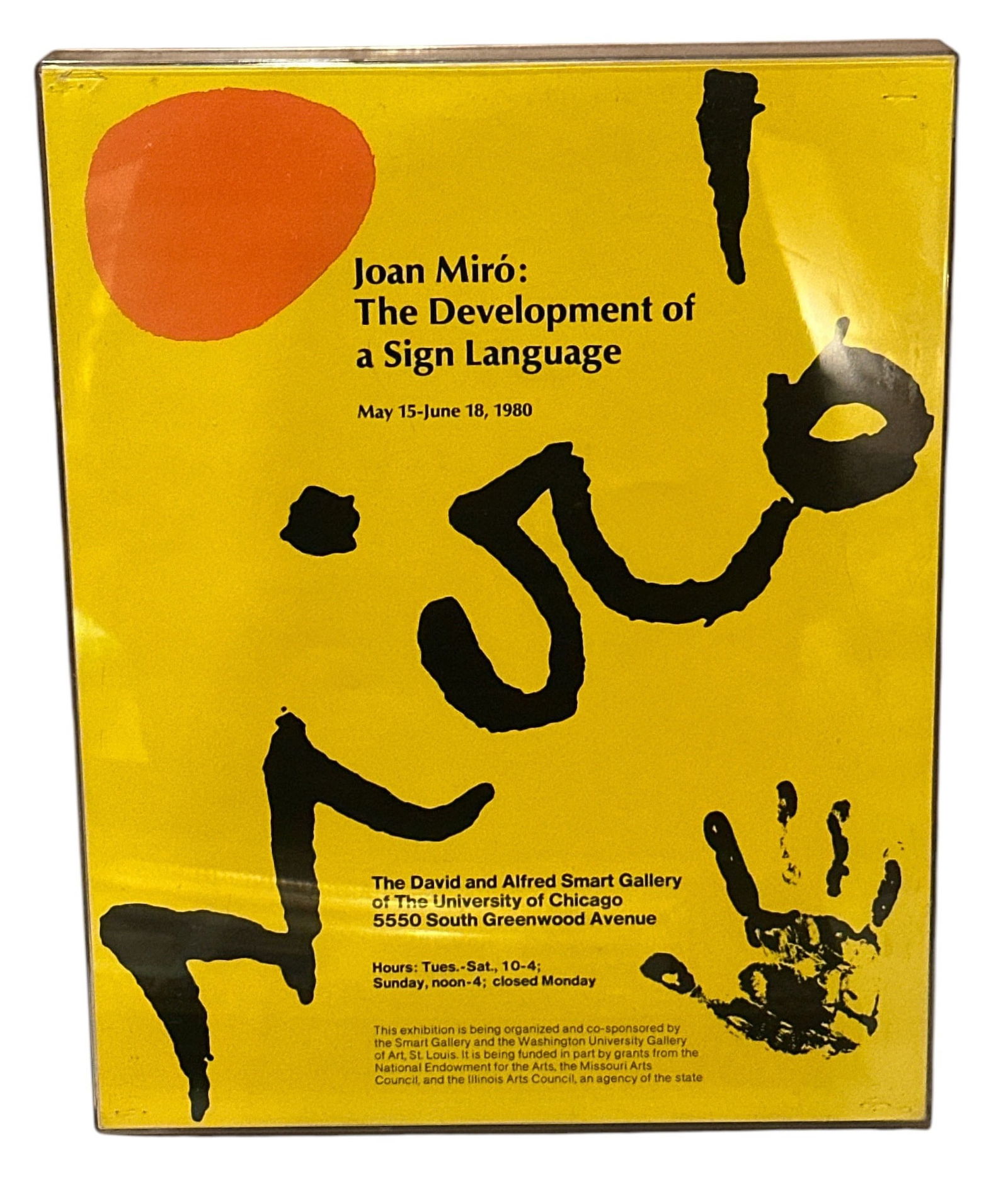 MIRO Exhibition Poster, Hyde Park Chicago 1980 (1 of 3)