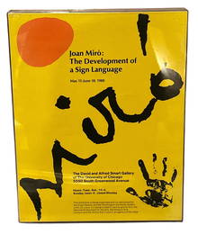 MIRO Exhibition Poster, Hyde Park Chicago 1980