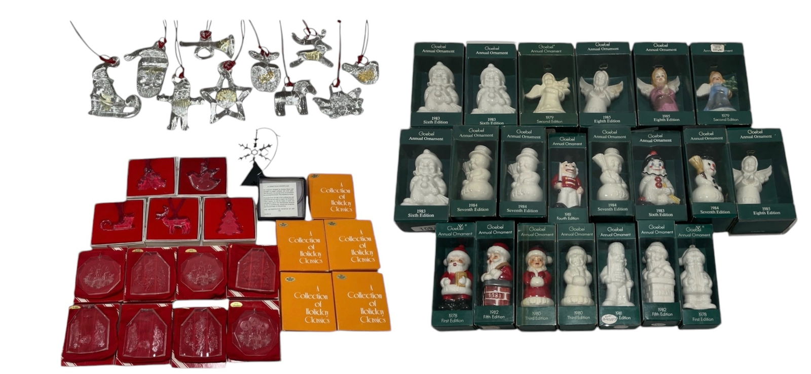 Collection Vintage Christmas Ornaments, ORREFORS,KOSTA BODA, MMA, GOEBEL (1 of 16)