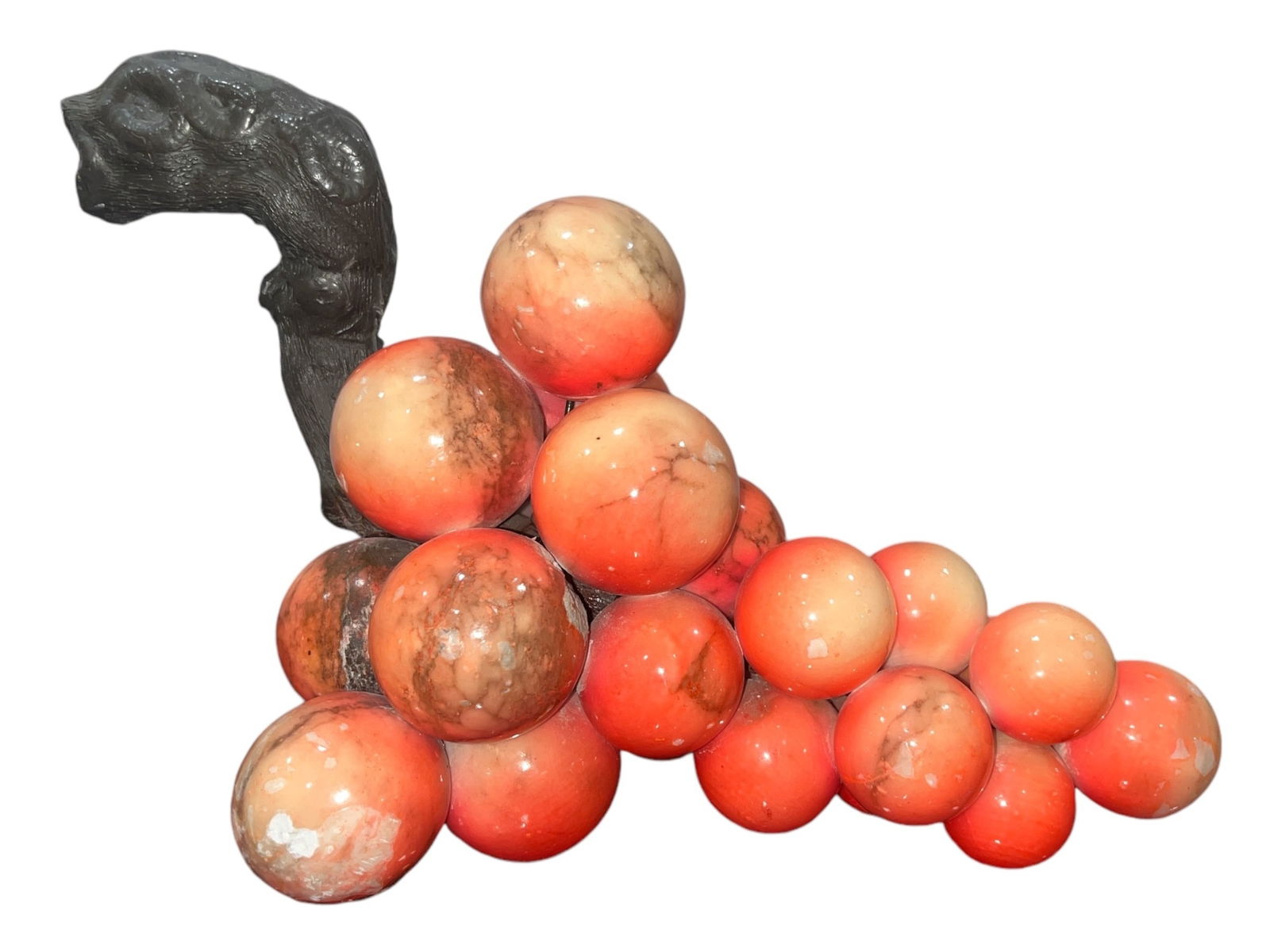 Mid Century Pink Alabaster Grape Cluster (1 of 4)