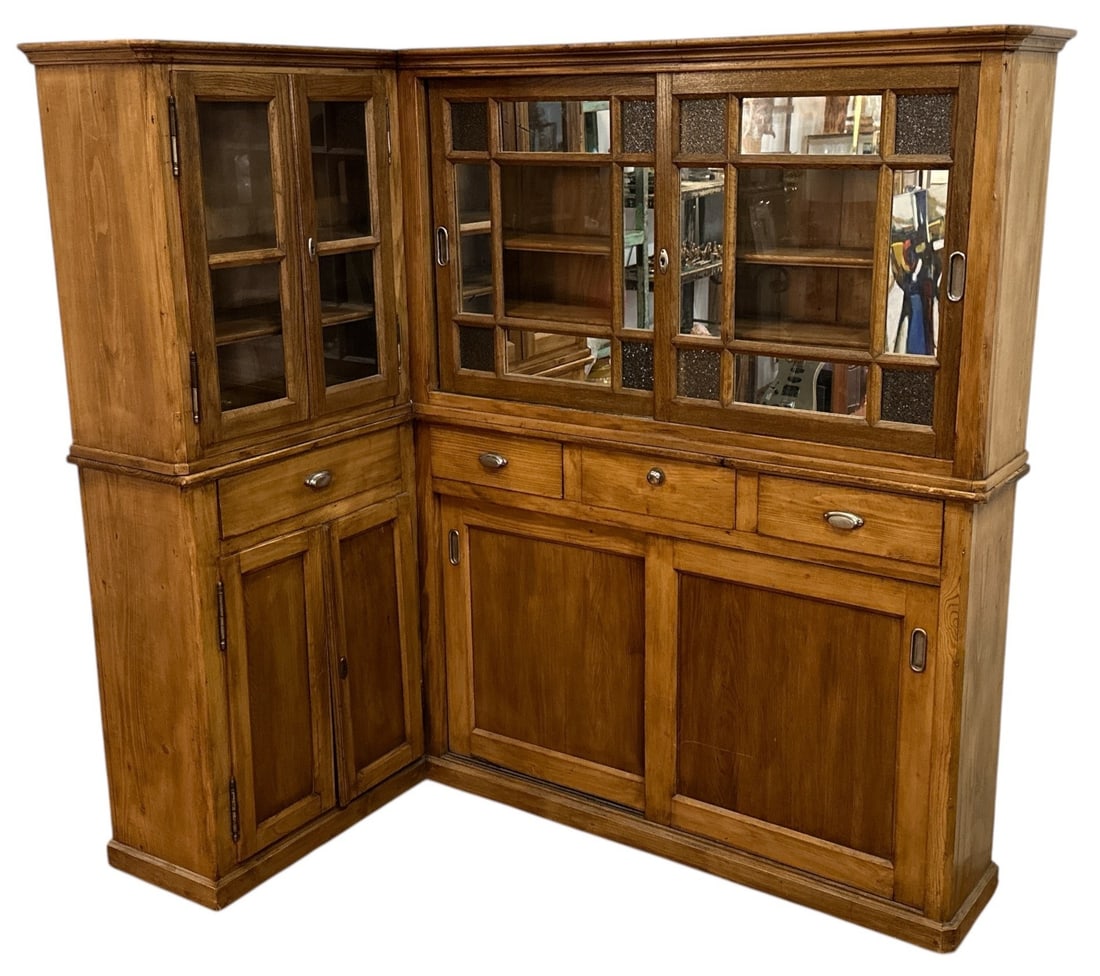 Antique European Pine Pharmacy / Apothecary Cabinet (1 of 8)