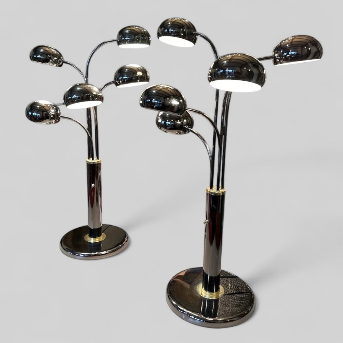 5-Arm Mid Century Eyeball Table Lamp, Pair (1 of 6)