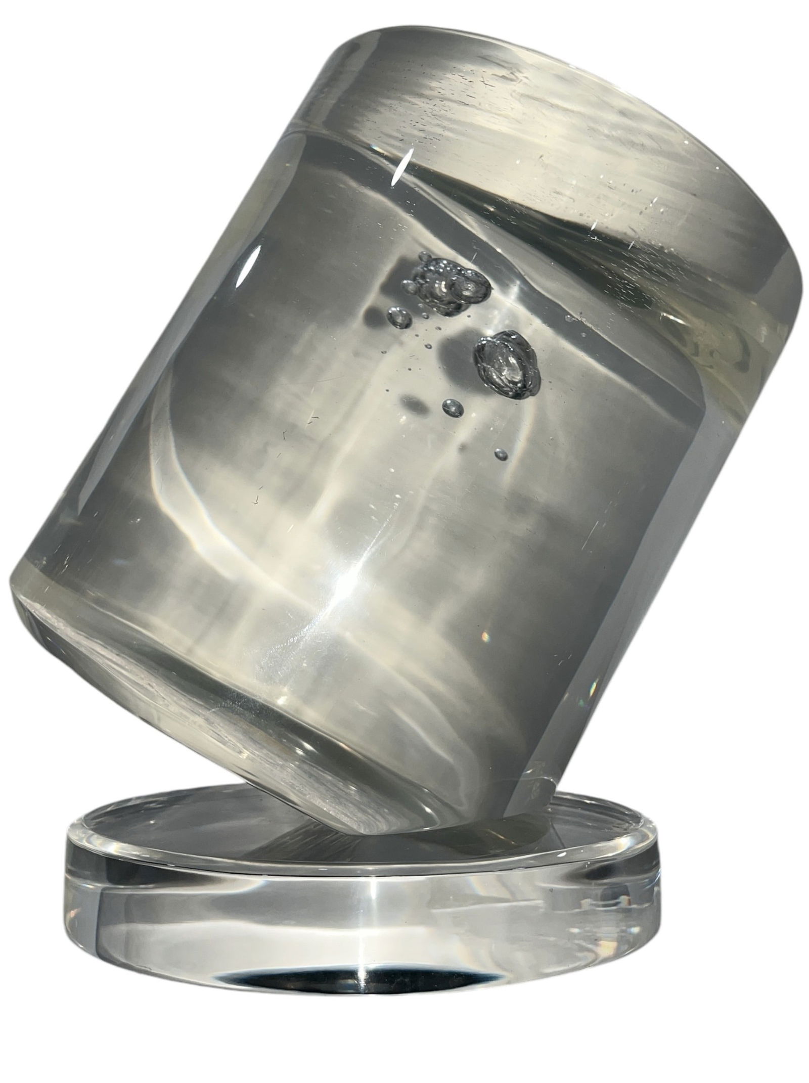 A Massive VAN TEAL Post Modern Lucite Balancing Sculpture (1 of 4)