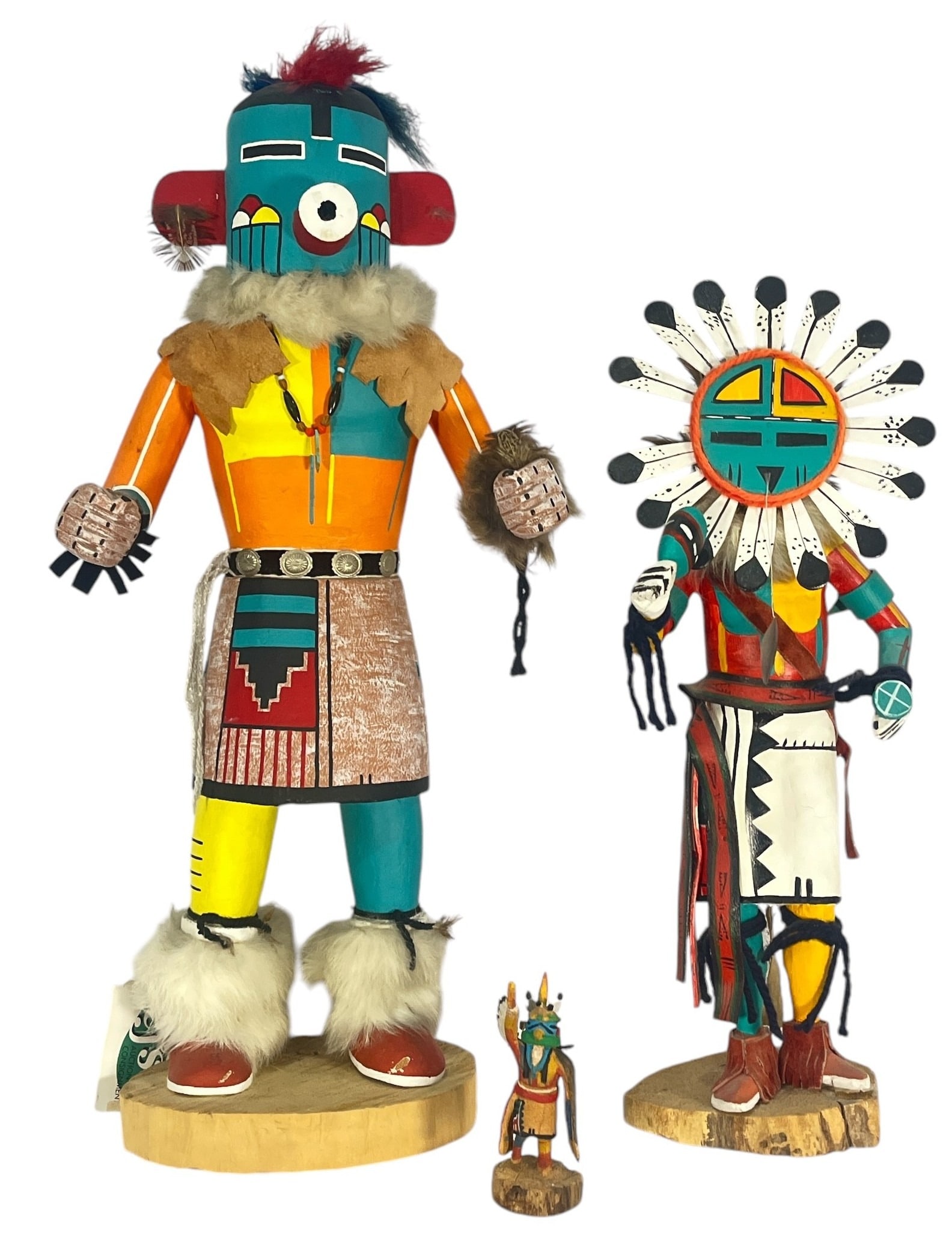 Three Native American Kachina Dolls (1 of 10)