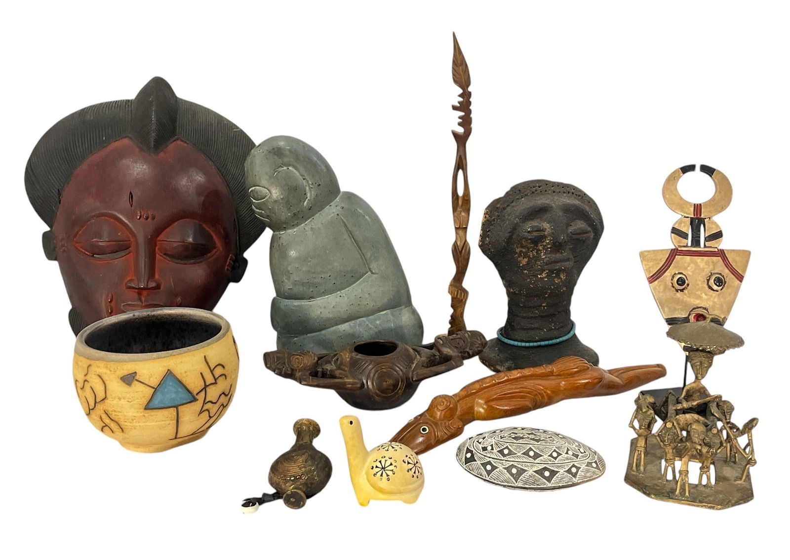 Collection of African Spiritual, Fertility Sculptures and Masks (1 of 7)