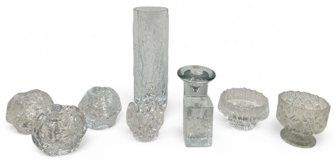 An Assortment of KOSTA BODA, IITTALA, BLENKO Mid Century Candleholders (1 of 9)