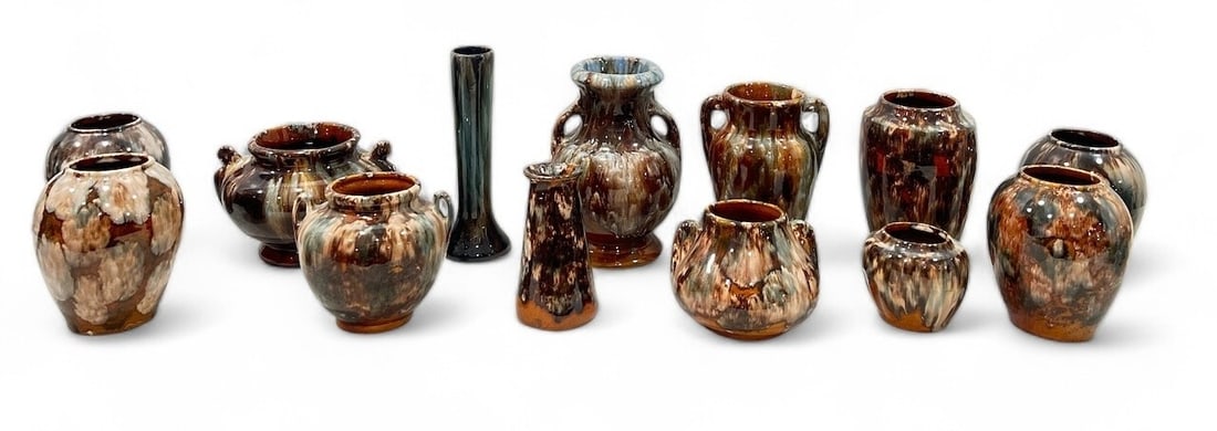 Large Collection MCCOY Brush Onyx Pottery Vases (1 of 9)