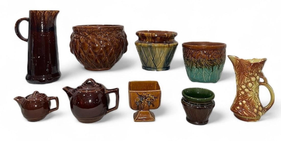Collection MCCOY Brown and Blended Glaze Pottery (1 of 6)