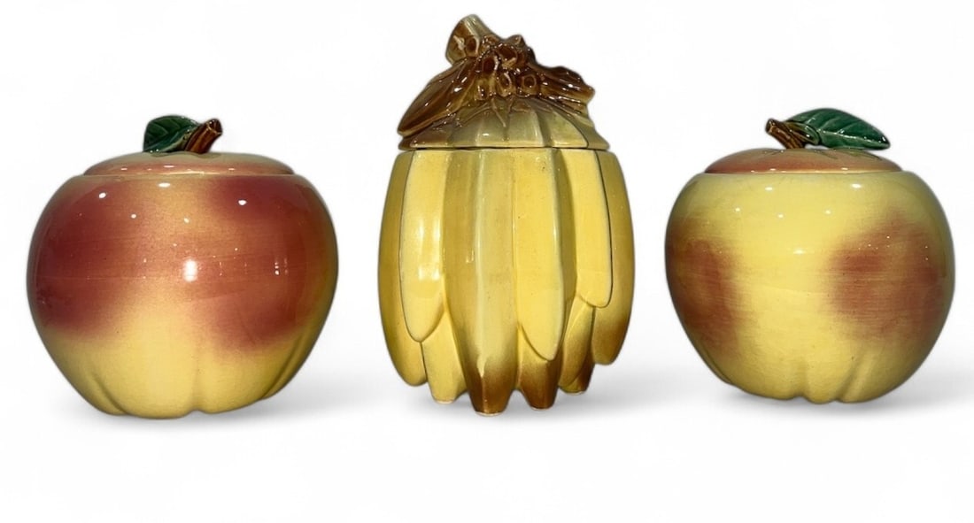 Three MCCOY Pottery Fruit Cookie Jars (1 of 5)