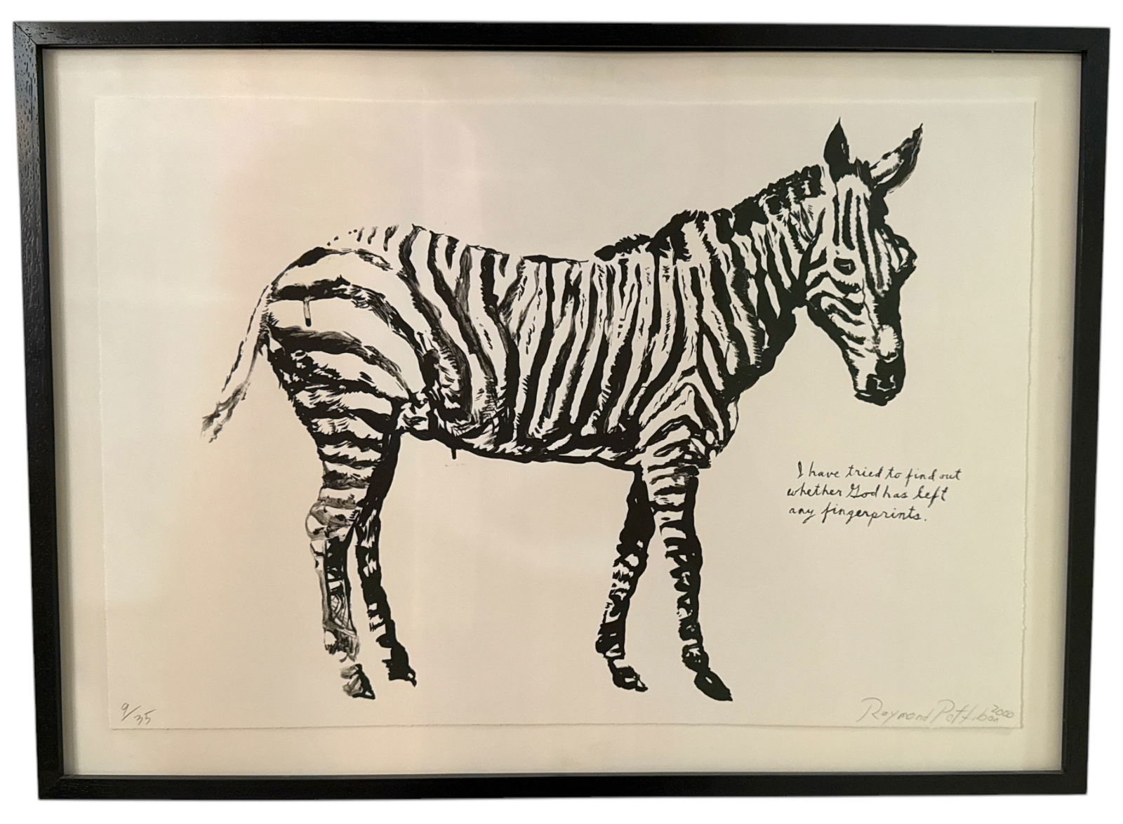 RAYMOND PETTIBON, "Plots on Loan", Zebra (1 of 5)