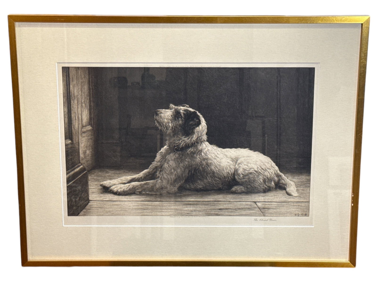 HERBERT DICKSEE "The Closed Door" Etching (1 of 5)