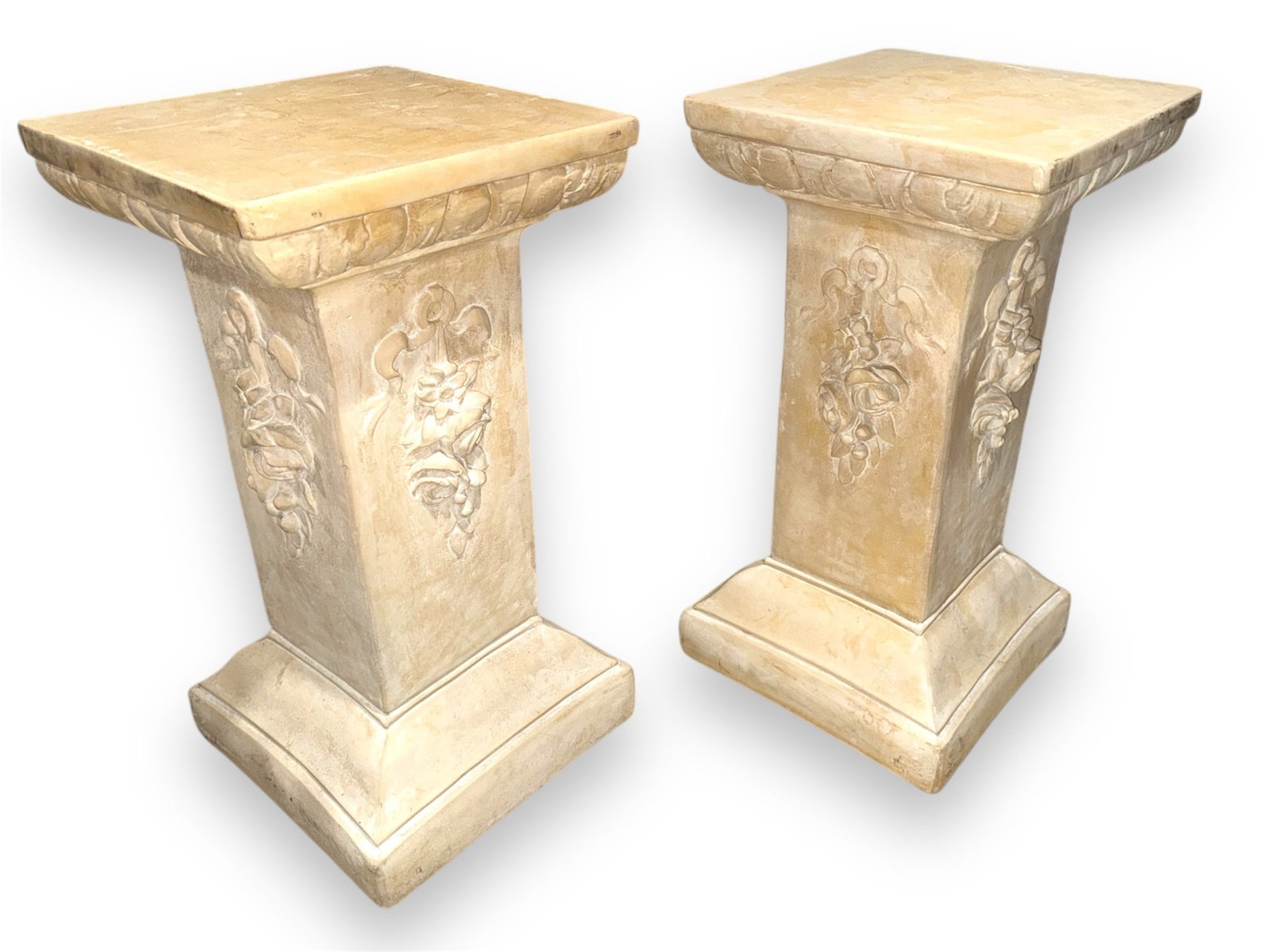 French Statuary Garden Pedestals, Pair (1 of 6)