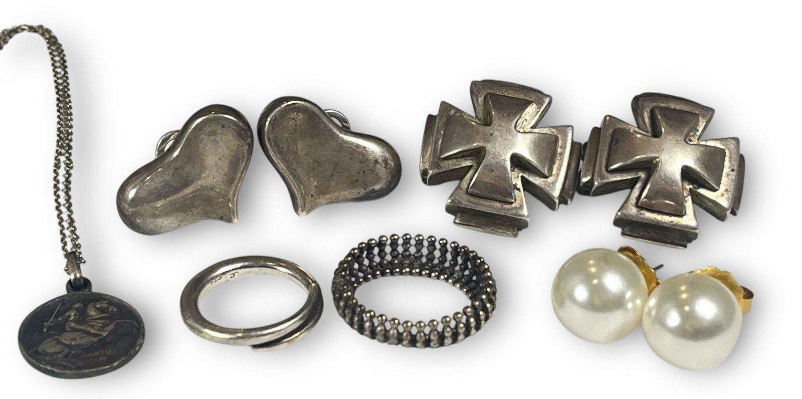 An Assortment of Sterling Silver Jewelry, KIELSELSTEIN-CORD (1 of 7)