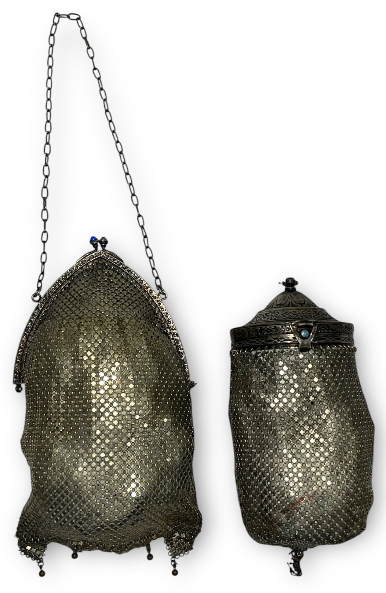Two 1920s Silver Mesh Purses (1 of 5)