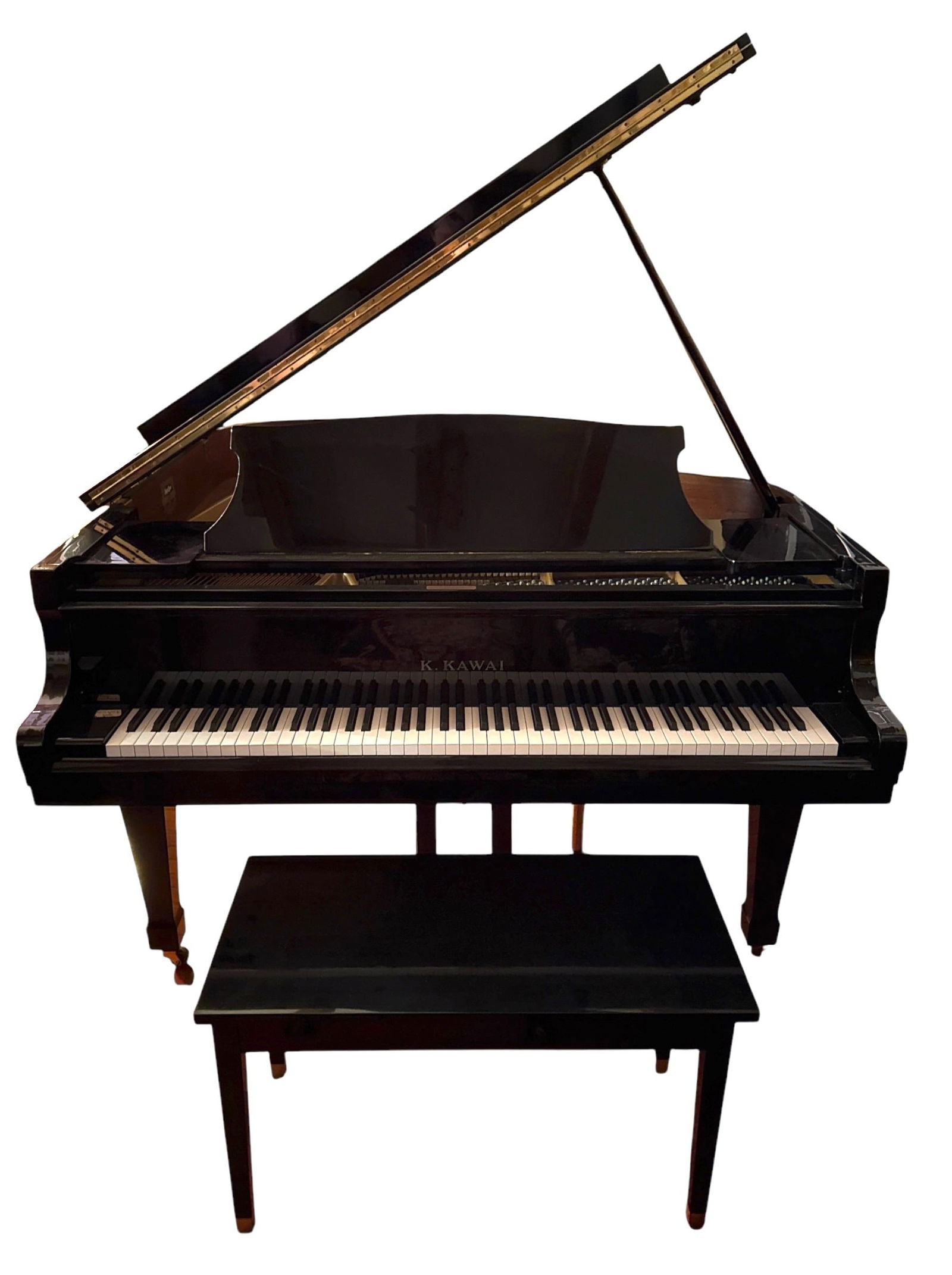 A K. KAWAI Glossy Black Grand Piano (1 of 10)