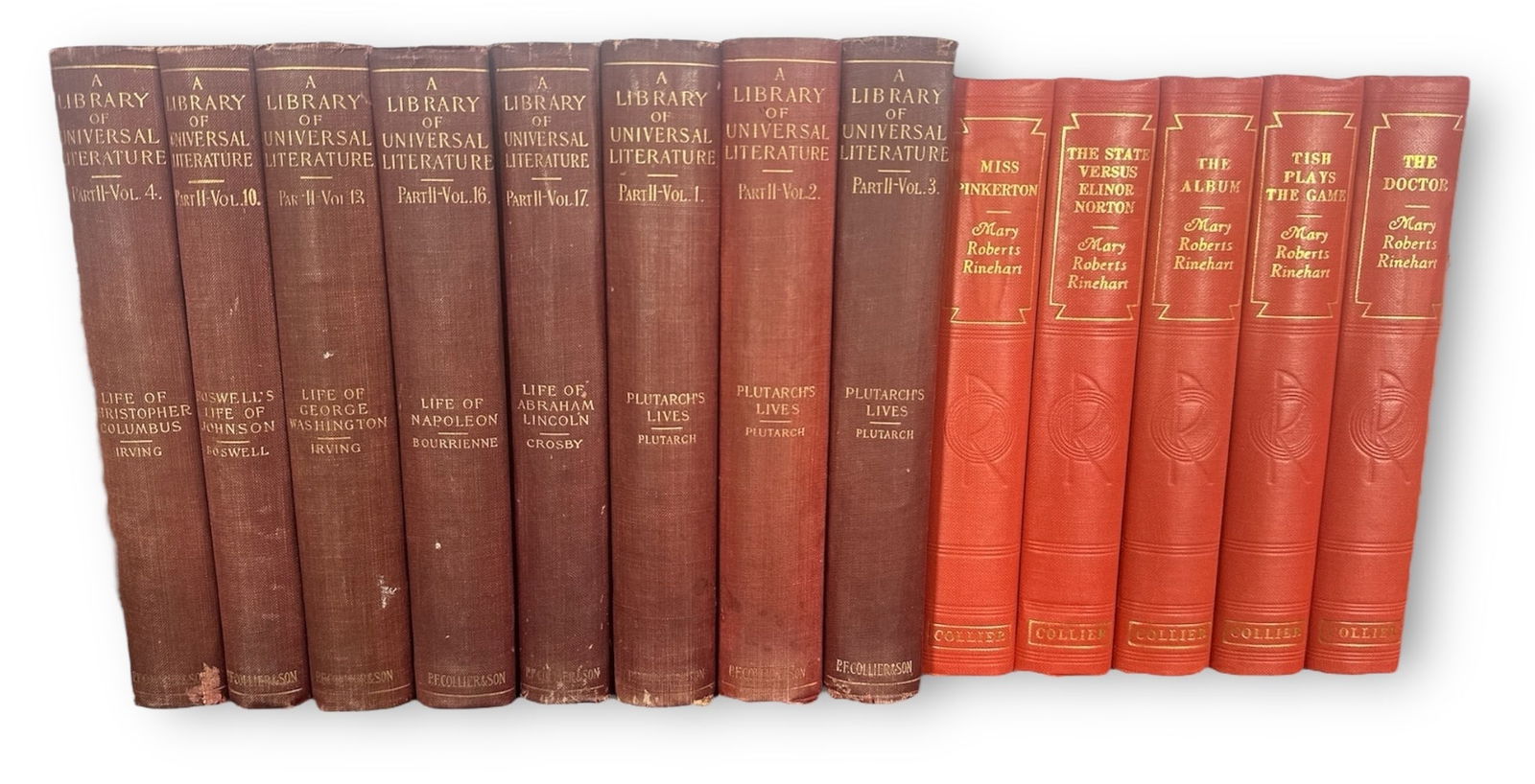 A Library of Universal Literature & A Set of MARY ROBERTS RINEHART Books, 13 Volumes (1 of 4)