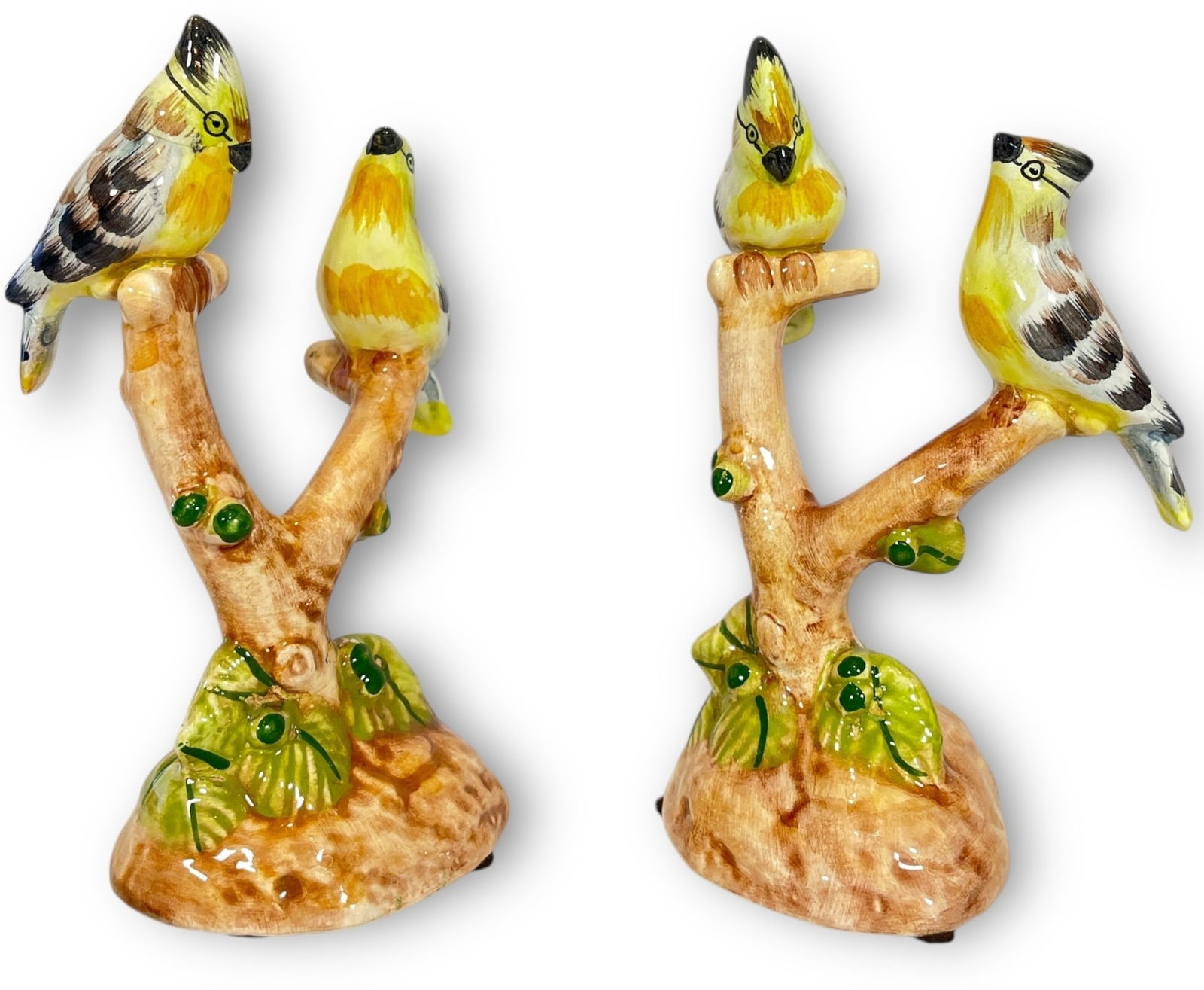 A Pair of CHELSEA HOUSE Italian Porcelain Bird Statues (1 of 3)