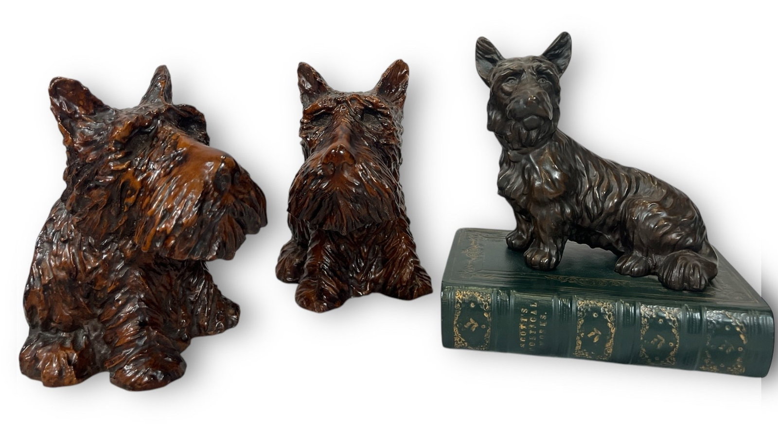 Three Vintage Scottie Dog Bookends (1 of 7)