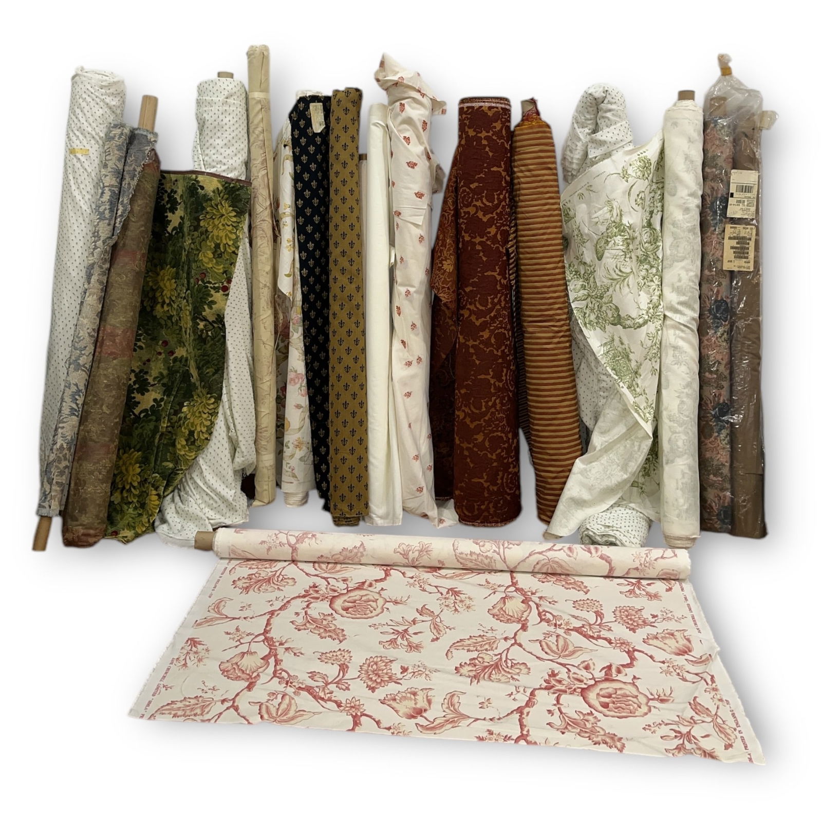 Collection of Lee Jofa, Mike Bell, Jane Churchill Remnant Fabric (1 of 14)