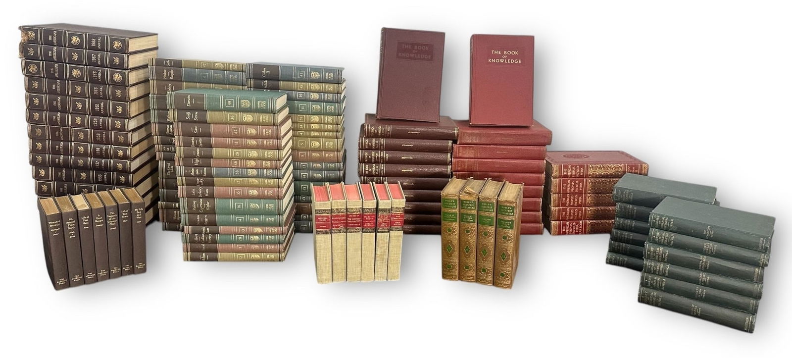 Large Lot of Antique Books Encyclopedias, Novels, Literature Etc. (1 of 9)