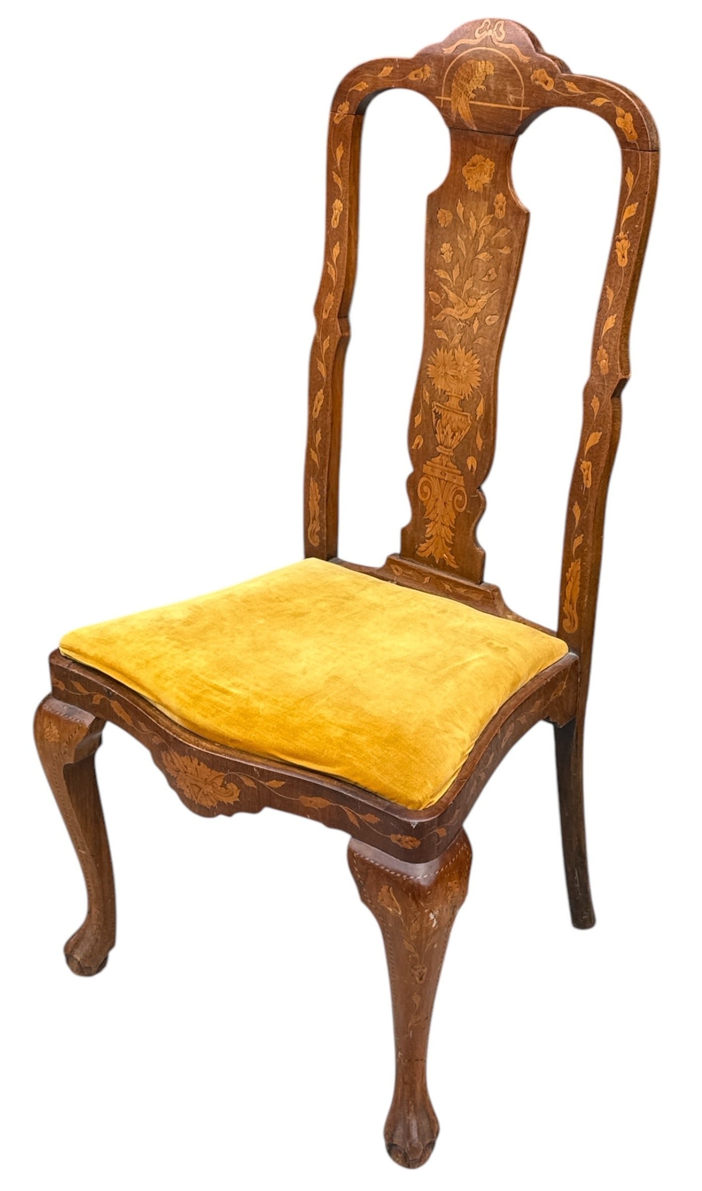An Early 18th C. Dutch Marquetry Side Chair (1 of 9)