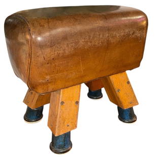 A French Pommel Horse: Measures 22" H x 15" W x 24" D