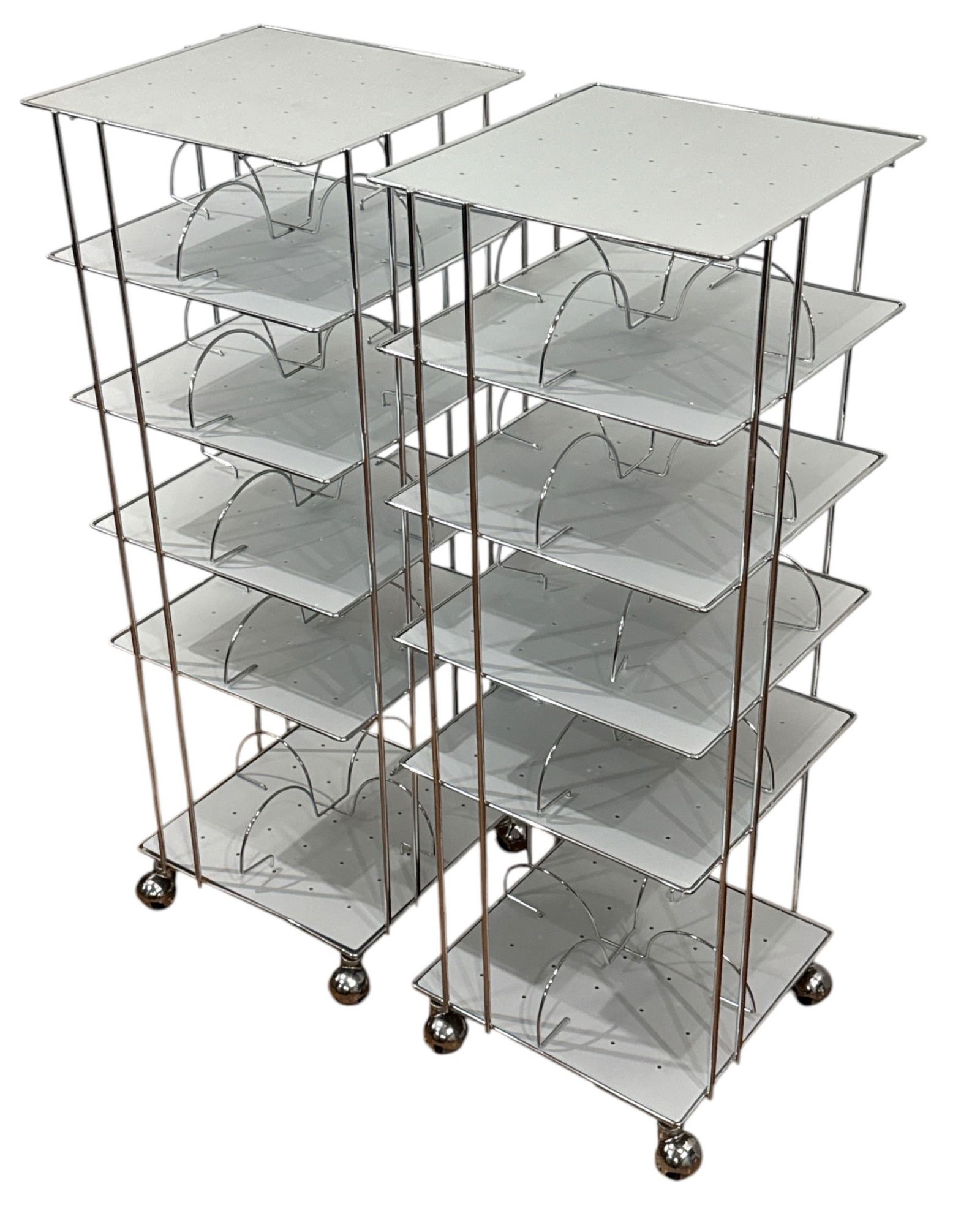 BRUNO MUNARI "Vademecum" Bookcase Cart for ROBOTS, Italy, Pair (1 of 5)