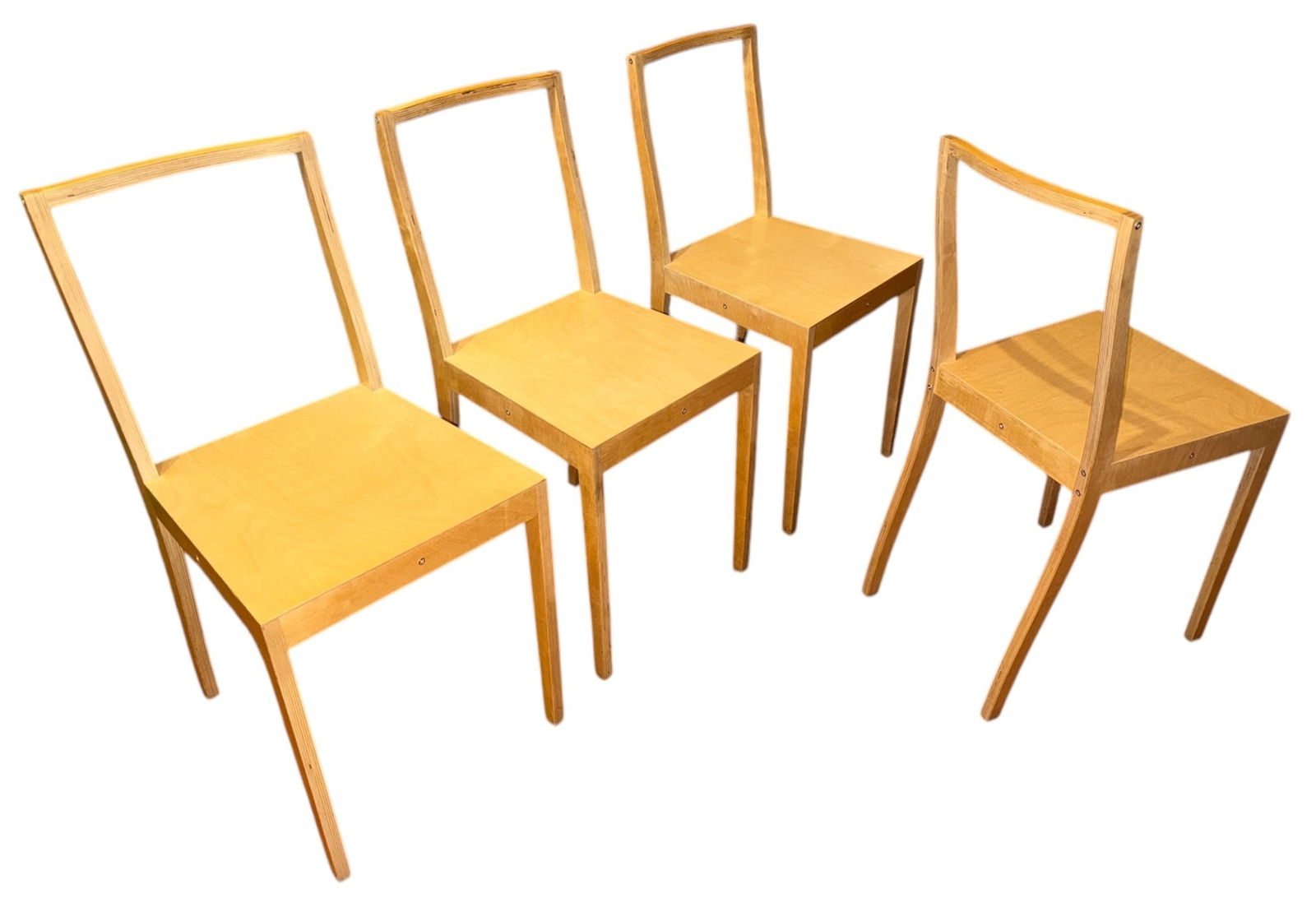 JASPER MORRISON "PLY" Plywood Chair, VITRA, Set of 4 (1 of 6)