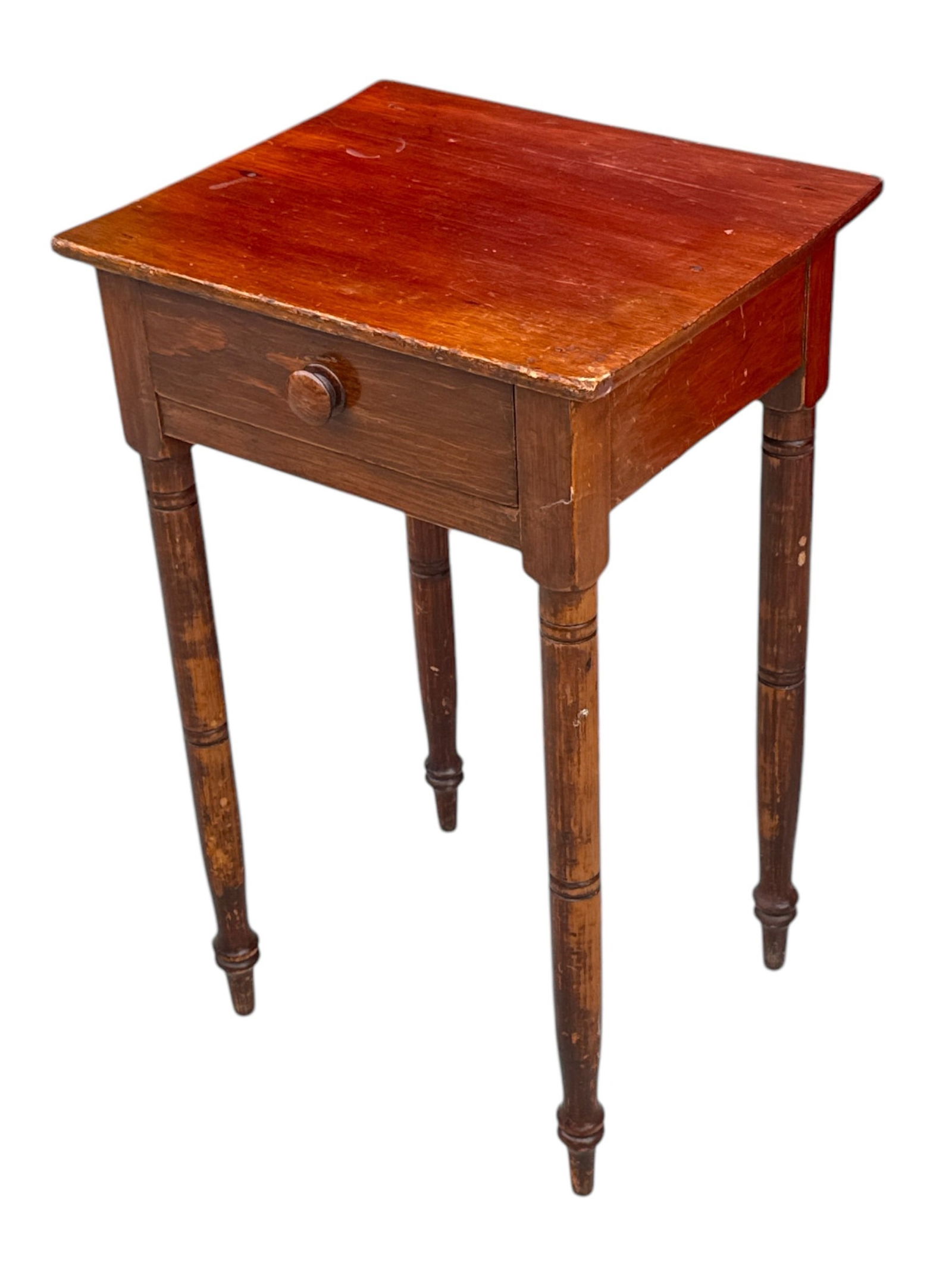 Antique Pine Candle Stand (1 of 4)