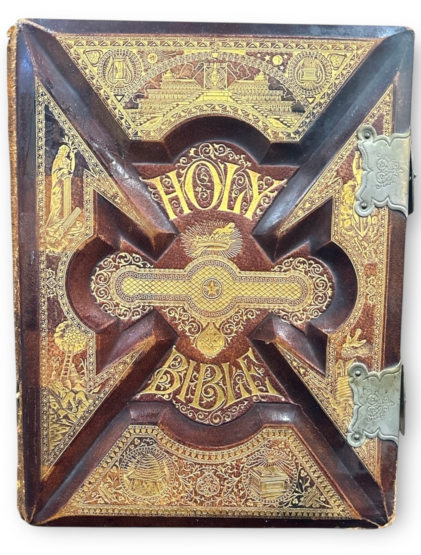 Antique Leather Bound Holy Bible 1895 (1 of 6)