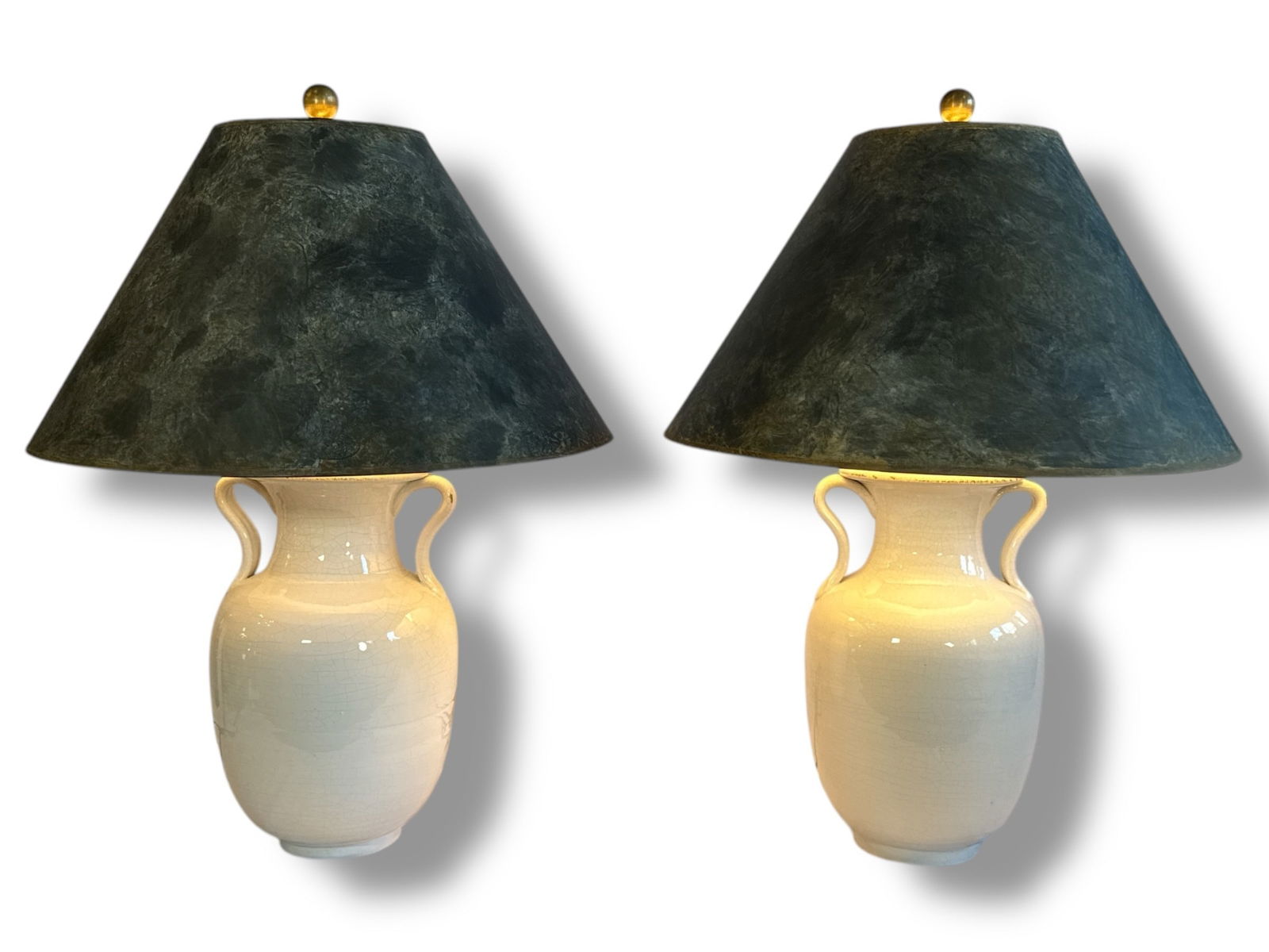 Italian VISUAL COMFORT & CO. Table Lamps, Pair
