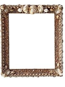 A Large French Regency Seashell Frame